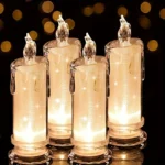 2/3 LED flameless candle,battery included,perfect for family gatherings candlelight dinner Valentine Day wedding Christmas gifts