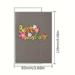 Set, Universal Card Retro Wood Carving Patch Mini Blessing Greeting Card Sending Paper Envelope Business Greeting Card Birthday - Image 4