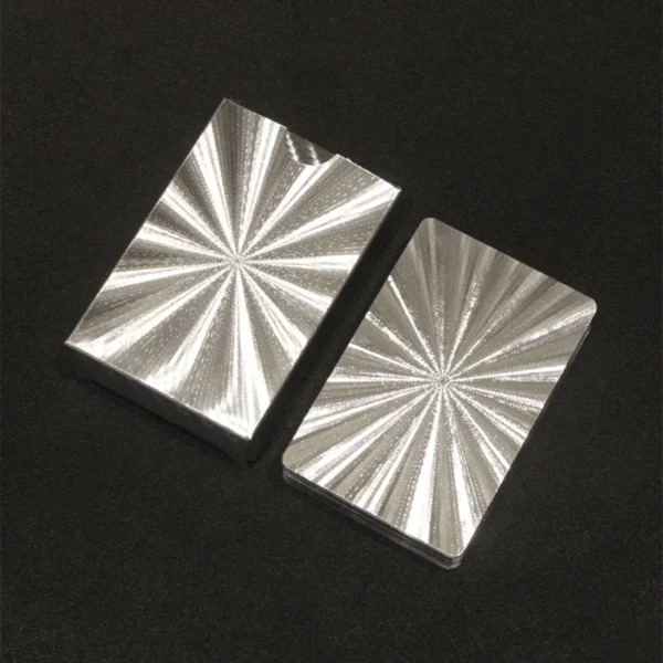 24K Gold Playing Cards Poker Game Deck Gold Foil Poker Set Plastic Magic Card Waterproof Cards