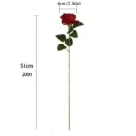1/5/10/20pcs Roses Artificial Flowers Rose Flower Branch Artificial Red Roses Realistic Fake Rose for Wedding Home Decor - Image 2