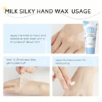 7PCS Milk Skin Care Set Moisturizing Hydration Body Beauty Facial Cleanser Body Scrub Hand Wax Eye Cream Sunscreen Storage Bag - Image 5