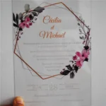 10pcs Transparent Personalized Custom Printed PVC Wedding Invitation Card Birthday Bar Mitzvah Invite - Image 2