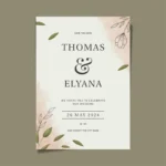 Personalized Wedding Invitation Card Custom 20-100pcs Bride & Groom Photo Floral Save the Date Wedding Editable Shower Cards - Image 5