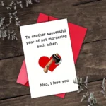 1 funny birthday card with humorous text. Suitable for unique gifts for husband, wife, boyfriend and girlfriend. - Image 5