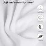 Peach Mochi Cat Towel Bath For Home Quick Drying Towels Bathroom Accessories Spa Personal Care Sauna Large Beach Gym Set Sports - Image 5