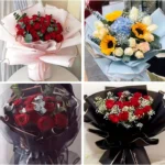 60 PCS Solid Color Border Flower Wrapping Paper, Waterproof Translucent Bouquet Wrapping Paper, Wedding Handmade Gift Bouquet - Image 4