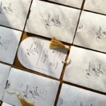 Custom made velvet Wedding Invitation Card Business Wedding Birthday Graduation Card With envelope - Image 4