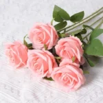 1/5/10/20pcs Roses Artificial Flowers Rose Flower Branch Artificial Red Roses Realistic Fake Rose for Wedding Home Decor - Image 19