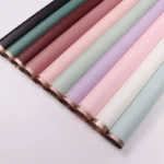 20pcs Golden Border Flower Bouquet Wrapping Papers Gold Line Half Transparent Gifts Paper Florist Bouquet Waterproof Paper - Image 2