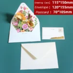New Romantic Flower Birthday Christmas Card 3D Pop-up Greeting Cards Set Postcard Party Wedding Decor Creative Gifts Cards - Image 2