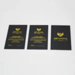 Customized logo,Gold foil business card,name cards,gold card,hot stamping logo,Printed cards,thank you card,300g - Image 5