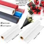 1 Roll Black Kraft Paper for Gift Wrapping & Crafts, Eco-Friendlys Recycled Cardstock for Origami, Scrapbook, Packaging - Image 3