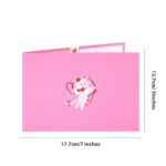 Valentines Day Greeting Card Romantic Cupid Cat Balloon Pop Up 3D Greetings Card Postcard Love Gifts For Couples Wife Lover - Image 6