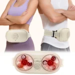 Electric Abdominal Massager Bian Stone Heat Therapy Fat Burner Anti-Cellulite Belly Shaking Remover Waist Kneading Heating Pad