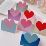 40Pcs Romantic LOVE Heart Postcard Greeting Card Valentine's Day Gift Card Wedding Invitations Card Thank You Message Cards - Image 4