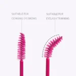 ANNAFRIS 50Pcs Disposable Eyelash Brush Soft Head Crystal Eyebrow Brush Lash Extension Brush Mascara Wand Makeup Tool - Image 2