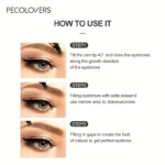 6 Colors 1pc Eyebrow Pen Waterproof 4 Split Tip Eyebrows Pen Eyebrow Tattoo Pen Waterproof Liquid Black Eyebrow Makeup Pencil - Image 5