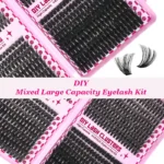 30D+40D+60D+80D False Eyelashes Set 9-16mm MIxed Individual False Eyelashes with Lash Applicators - Image 4