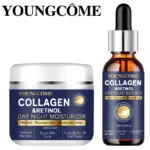 Collagen Retinol + Stem Cell Day Night Moisturizer & Serum Set - Hydrating Firming Skin Care with Niacinamide Hyaluronic Acid - Image 6