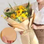 10M Brown Kraft paper eco-friendly packaging paper, Degradable Friendly Paper Packaging Materials Bouquet Gift Box Craft Paper - Image 2