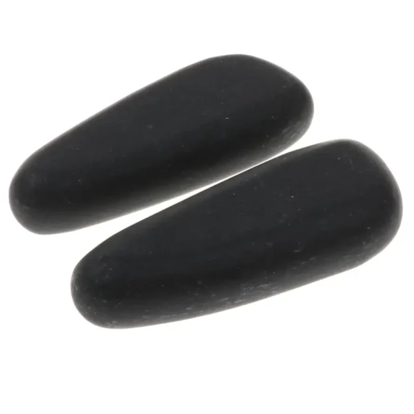 2pcs Hot Massage Stones Natural Lava Basalt Heated Warmer Stone Body Heating Smooth Massage Stones for Spa Massage