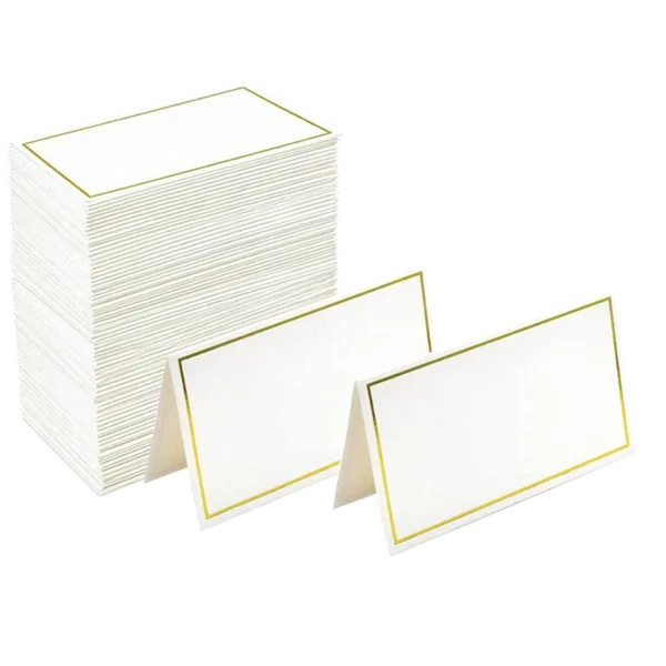 50pcs Gold foil table card wedding name guest card, seat name card