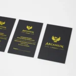 Customized logo,Gold foil business card,name cards,gold card,hot stamping logo,Printed cards,thank you card,300g - Image 2