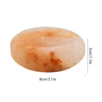 4PCS Hot Stone Therapy Hydrotherapy Massage Oval Natural Himalayan Salt Pink Crystal Hot Stone Promotes Blood Circulation - Image 5