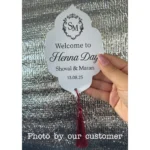 Custom Henna Day Card Night Party Invitation Muslim Wedding Supplies Engagement Decoration Greeting Personalized Name Print DIY - Image 3
