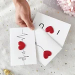 Love Postcard Valentines Day Gift Cards Wedding Invitation Greeting Cards Anniversary for Couples Handmade Valentines Day Gift - Image 2