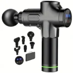 Portable Fascia Gun Vibration Massage Gun For Body Neck Back Deep Muscle Relaxation Fitness Slimming One Head - Image 5