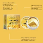 24k Gold Facial Skin Care Set Anti Wrinkle Fade Dark Circles Firming Moisturizing Repairing Eye Mask Essence Korean Cosmetics - Image 4