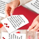 1 Fun Valentine's Day Greeting Card Envelope Set Text Message Card - Image 2