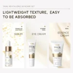 3pcs/set LAIKOU Skin Care Set Vitamin C Sakura Snail Essence Serum & Eye Cream & Face Cream Moisturizer Travel Size Skincare Set - Image 4