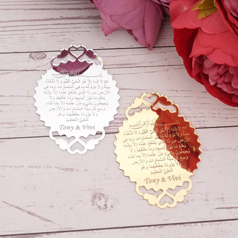 kf-S4de2b93387934bf983ede988bd38904de 9.5*7cm Custom Baptism Invitation Card Personalized Acrylic Wedding ,Birthday Party Favors DIY Gifts Decoration - Image 1