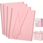 50 pink snowflake paper, 50*35 cm gift wrapping paper, suitable for party festivals, Valentine's Day, birthday gift packaging