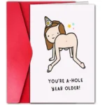 1pc, Funny, rude birthday card for your best friend, boyfriend, girlfriend, husband, wife, spouse or other half.