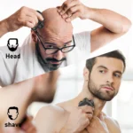 MAXGROOM 7D Head Shaver for Bald Men IXP6 Waterproof USB Rechargeable Electric Hair Trimmer Beard Floating Blade Magnetic Razor - Image 4