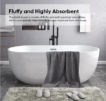 Bath Towel Set Pack of 2, (27 x 54 Inches) Microfiber Ultra Soft Highly Absorbent Bath Towel, Lightweight and Quick Drying Towel - Image 3