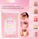 Perfect makeup set, makeup magic book, including eye shadow, lip gloss, rouge, highlight, and a complete set of makeup magicbook