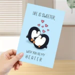 1pc Anniversary Birthday Card for Her Him Funny Birthday Card for Boyfriend Girlfriend Husband Wife Handmade Greeting Card (Life - Image 4