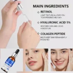Retinol Cream Serum Combo Set Locks In Moisture Repairs Skin Smoothes Wrinkles Increases Elasticity For Younger Healthier Skin - Image 3