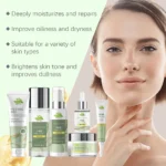 Korean Skincare Set Shrink Pores Fade Fine Lines Face Serum Remove Dark Circles Firming Eye Cream Facial Moisturizing Lotion Set - Image 6