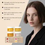 Day Night Skincare Set Firming Moisturizing & Skin Barrier Repair Cream Tightening Brighten Face Scrub Nourishing Eye Care Combo - Image 3