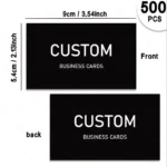 200/500/1000pcs Customizable Cards, Personalized Business Cards with Acrylic Storage Box, Waterproof Thank You Invitations - Image 6