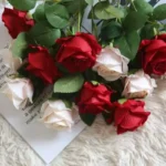 1/5/10/20pcs Roses Artificial Flowers Rose Flower Branch Artificial Red Roses Realistic Fake Rose for Wedding Home Decor - Image 3