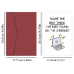 Funny Online Dating Card, Anniversary Card for Him Her, Birthday Card for Online Lover, Cyber Love Greeting Card for Men Women - Image 2