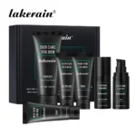Lakerain Skin Care for Men Kit Oil Control Skin Firming Increase Hydrate Deep Cleaning Face 7 PCS Per Set Travel Skin Care Kit