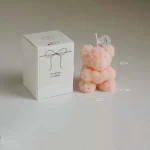 Personalized Candles Gift Guests Aromatic Candles Romantic Rose Bear Candle for Candlelight Dinner - Image 6