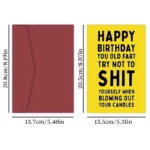 1pcs, Funny Happy Birthday Card,Anniversary Year Old Card,Happy Birthday Card for Him Husband Boyfriend Girlfriend Wife Her - Image 2